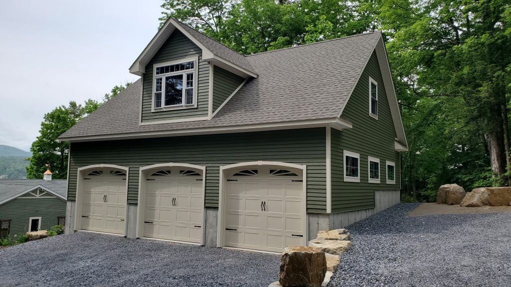 a 3-door garage adding value to a home