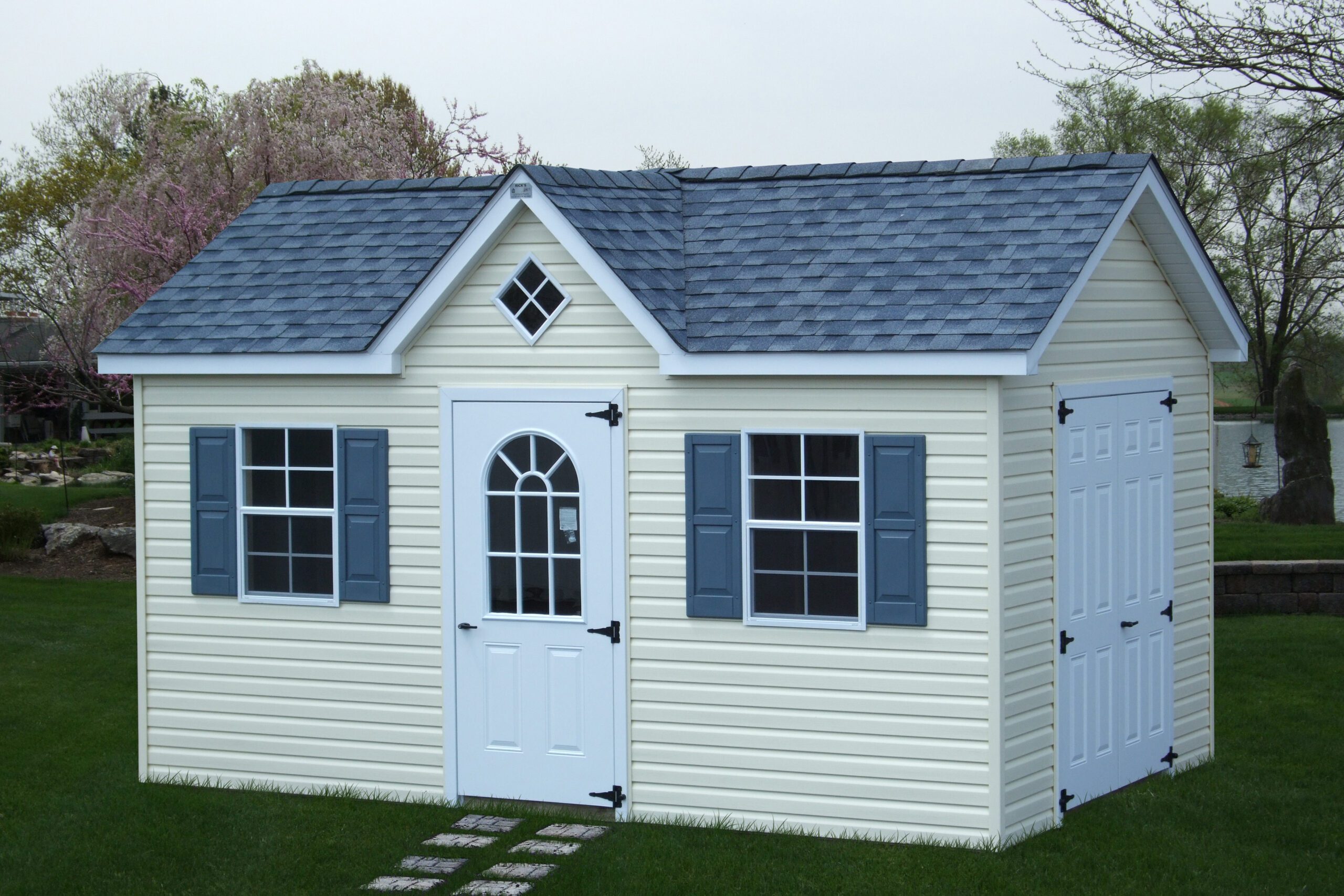 A small New England-style garden shed