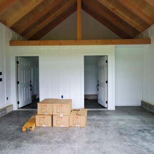 Interior of 18 x 30 Timber Frame