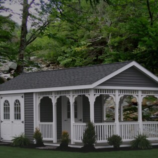 12x24 Custom vinyl color, 11 lite doors, 12x14 open porch, 12x10 shed area 12x24 Custom vinyl color, 11 lite doors, 12x14 open porch, 12x10 shed area