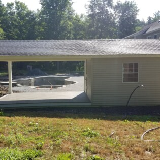 12x26 view from the back side, just imagine how beautiful after a little landscaping.